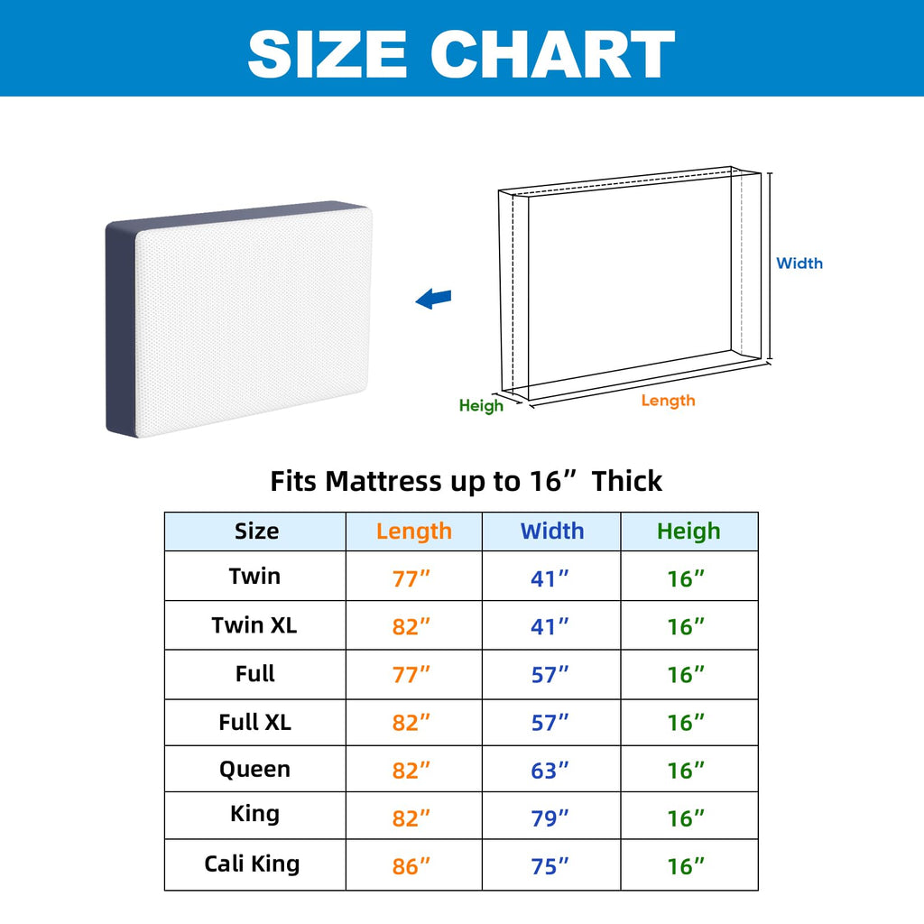 Ticonn Mattress Bags For Moving, Twin Mattress Cover For Moving, Heavy Duty, Full-Around Handle With Adjustable Buckles, Mattress Storage Bag & Moving Supplies (Gray, Twin)