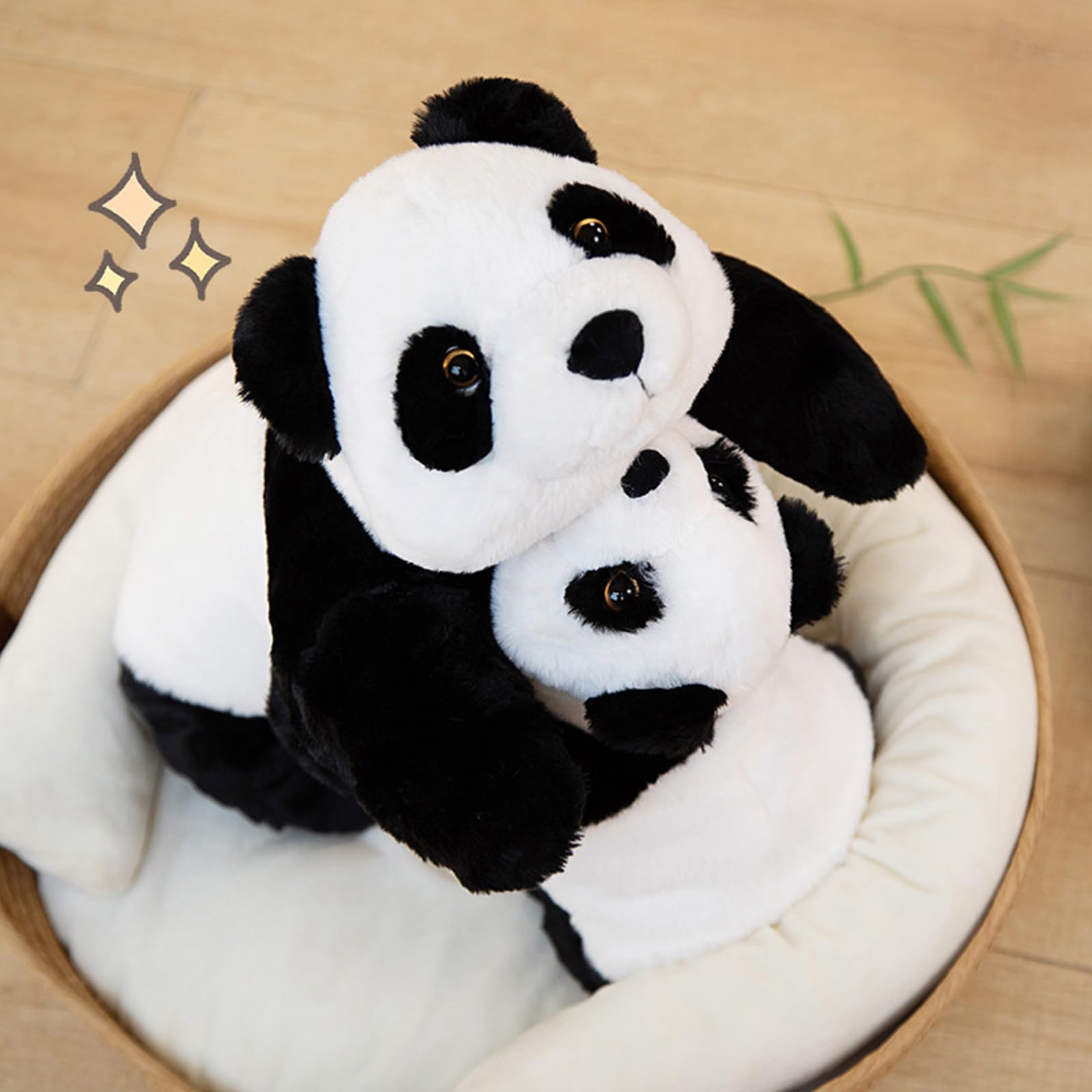 Hronsa Weighted Stuffed Animals, 20.8' 1.76Lbs Weighted Panda Plush Toy Cute Panda Weighted Plush Animals Pillow Gifts For Kids