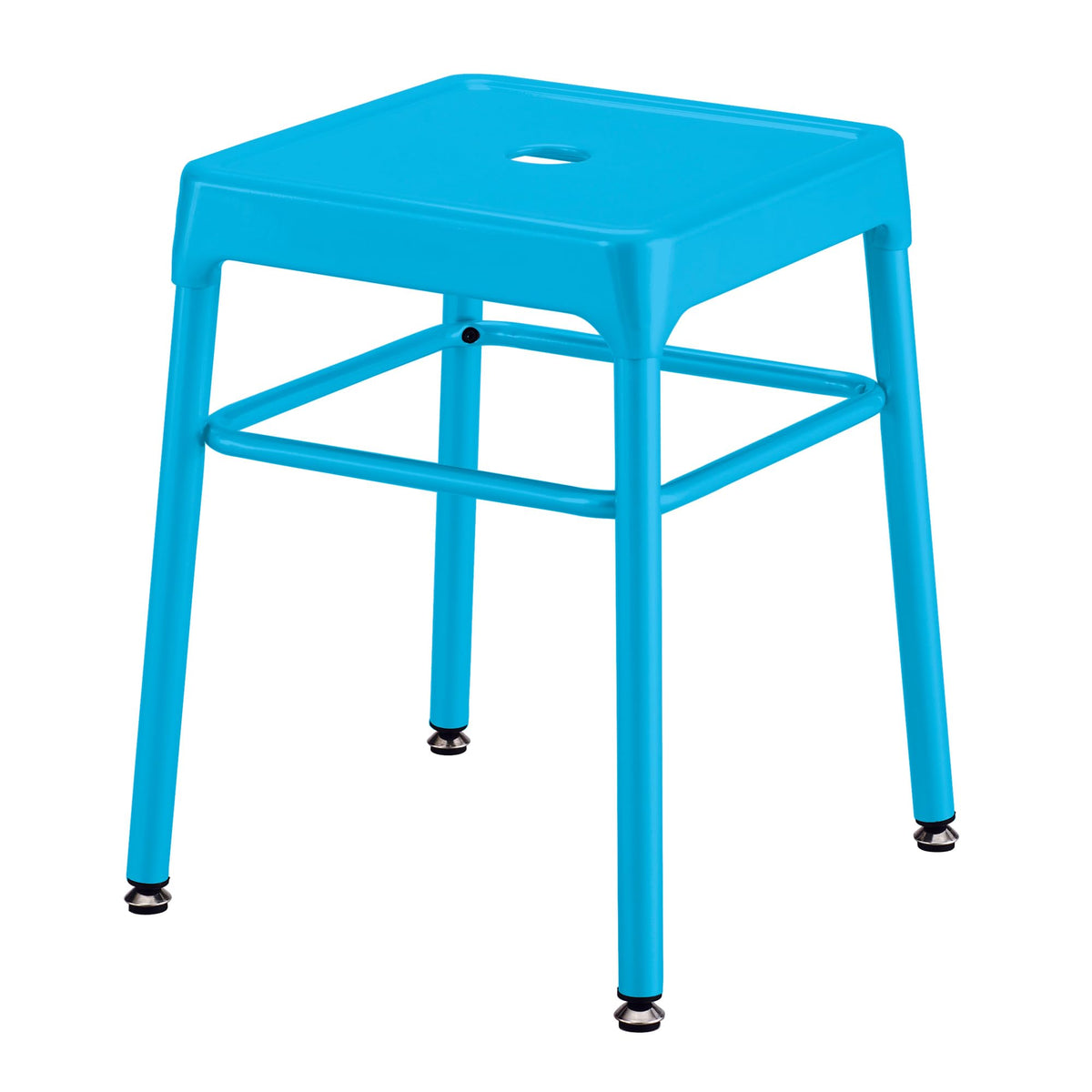 Safco Products 6604BU Steel Stool, 18&quot;, Blue