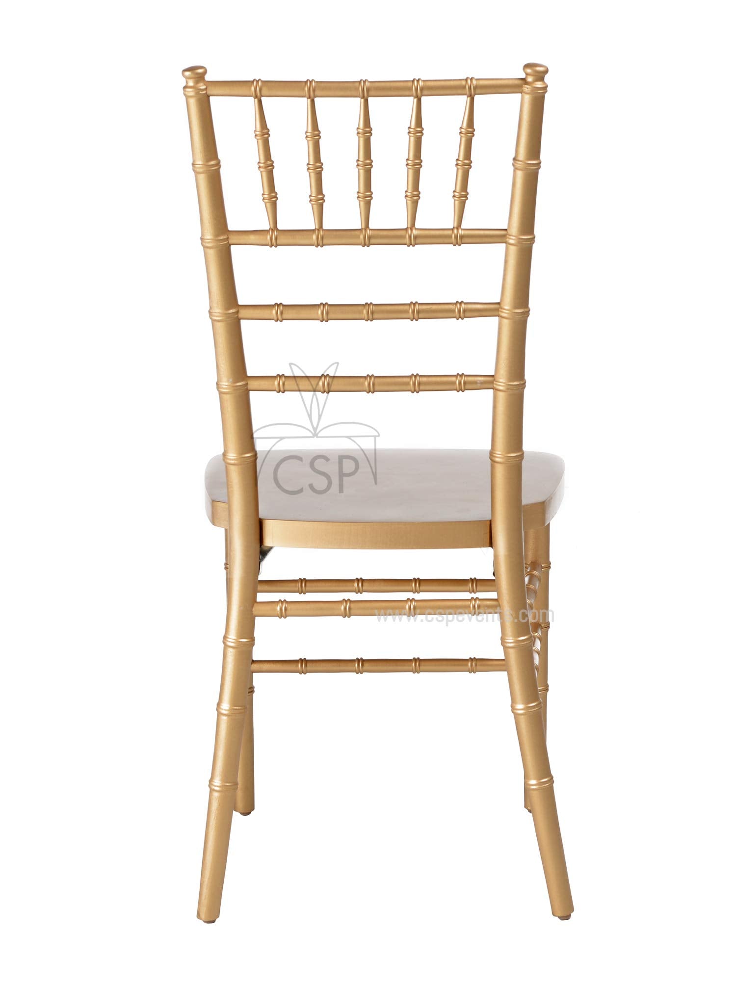 Commercial Seating Products European Gold Wood Dining Chairs, 1-Pack