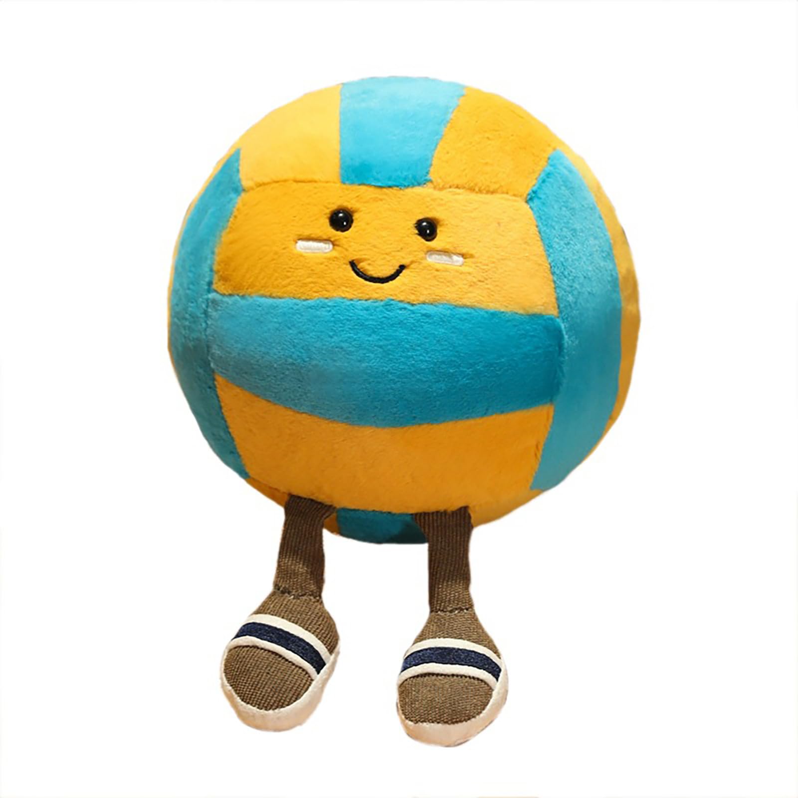 Mualml Cute Volleyball Stuff Soft Sports Throw Pillow, Funny Plush Volleyball Gifts For Teen Girls(Volleyball, 11Inches)
