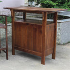 International Caravan Furniture Piece Wood Bar Table