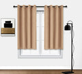 Pi Blackout Curtain Panel 63 Inches Long,Sound Reducing Thermal Insulated Light Blocking Grommet Window Curtains For Living Room/Bedroom 1 Panel (Cappuccino, W52Xl63)