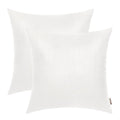 BRAWARM White Leather Throw Pillows 16 X 16 Inches, Snake Leather Pillow Covers Pack of 2, Faux Leather Decorative Pillow Covers