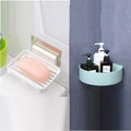 SHOPITECH Bathroom Shelf Wall Mounted Bathroom Kitchen No Drill Storage Rack Super Adhesive Bathroom Rack Shelf (1 Corner Shelf