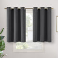 YoungsTex Short Blackout Curtains 36 Inches Length for Basement Rv Camper - Thermal Insulated with Grommet Room Darkening Window