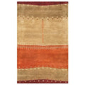 Alora Decor Desert 5' X 8' Abstract Maroon/Tan/Orange/Beige Hand Tufted Area Rug