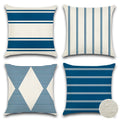 Otostar Waterproof Outdoor Pillow Covers 18X18 Inch Modern Geometry Decorative Throw Pillow Cases Square Cushion Case Pack Of 4