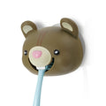 Hoobbe Animal Toothbrush Holder, Kids Suction Toothbrush Holder with Mirror/Glass/Wall Mounted Suction Cup, Bathroom Organizer, 