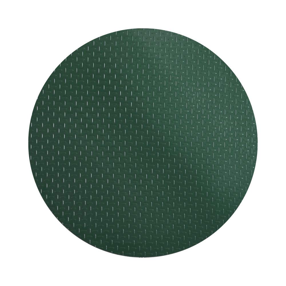 Resilia Christmas Tree Mat - Heavy-Duty Floor Protector, Waterproof & Stain-Resistant Circular 36-Inch Mats, Green, Diamond Plat