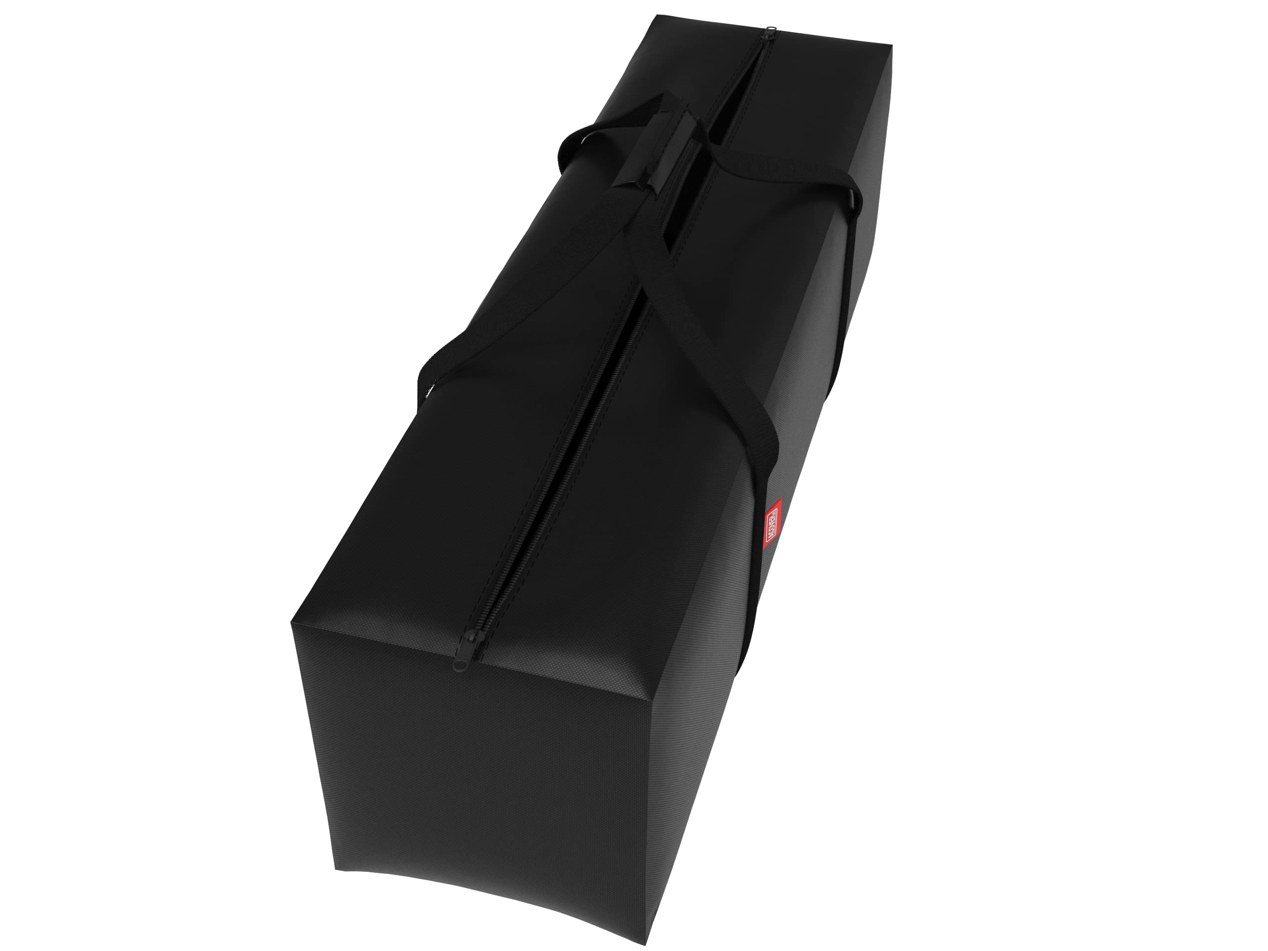 Acoveritt Outdoor Rectangular Cushion Storage Bag, Protective Zippered Storage Bags With Handles, 50''L X 13''W X 20''H Black