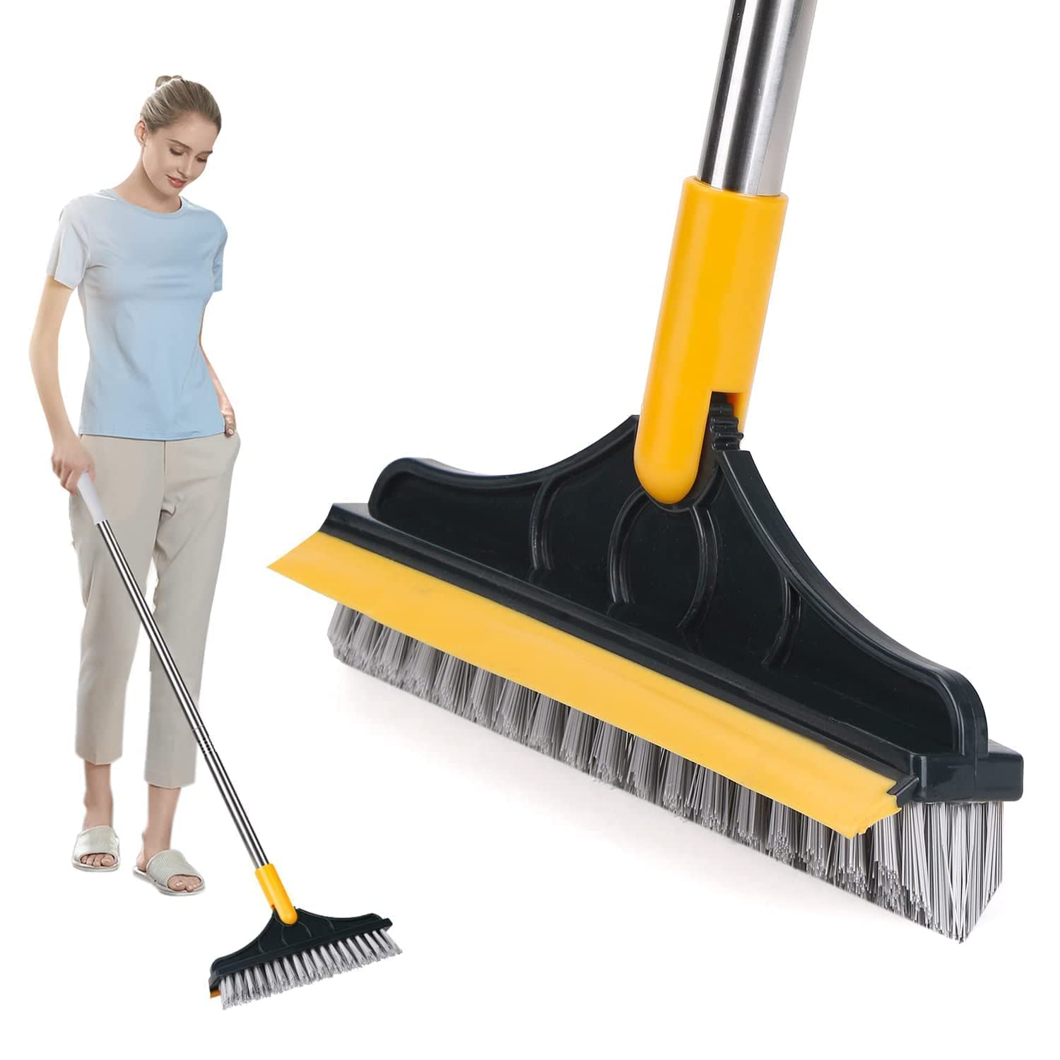 Amendas Bathroom Cleaning Brush For Toilet Cleaner, Floor Wiper, And Long Handle Brush For Tiles  Essential Home Tools And Supp
