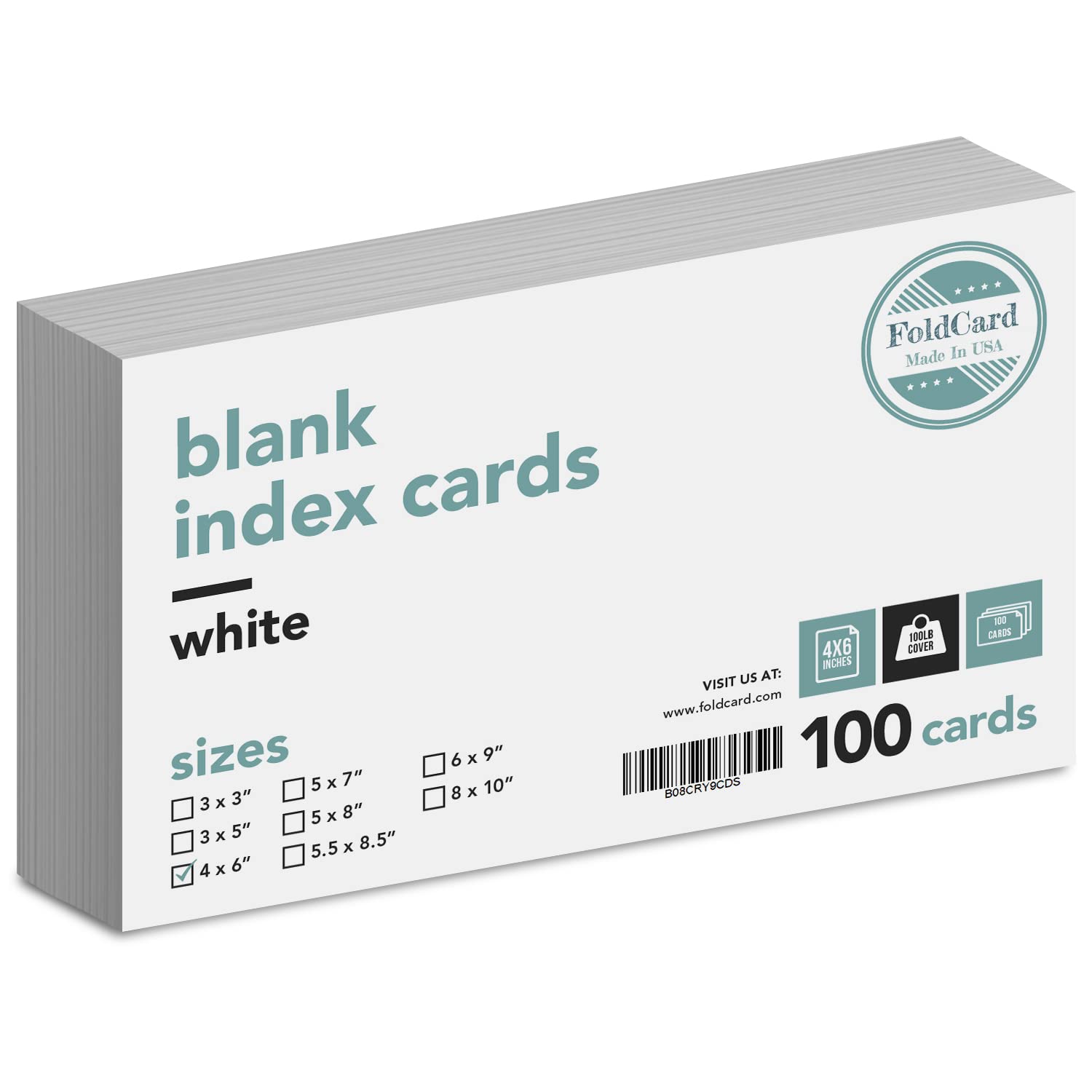 Thick Blank Index Cards - Perfect For Taking Notes, Flash And Business Cards, Shopping Lists And Recipe Cards, Contact Informati