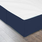 Nestl Navy Blue Twin Bed Skirt - Twin Size Bed Skirt 14 Inch Drop - Brushed Microfiber Bed Skirts - Hotel Quality Pleated Bed Skirt - Shrinkage & Fade Resistant