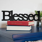 Blessed Letter Table Sign Blessed Standing Letter Table Sign Rustic Wooden Home Signs Decor For Valentine'S Day Wedding Graduati