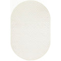 Nourison Versatile Indoor/Outdoor Ivory White 6' X 9' Oval Area Rug, Easy Cleaning, Non Shedding, Bed Room, Living Room, Dining