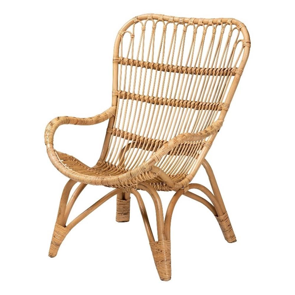 Baxton Studio Earvin Rattan Armchair