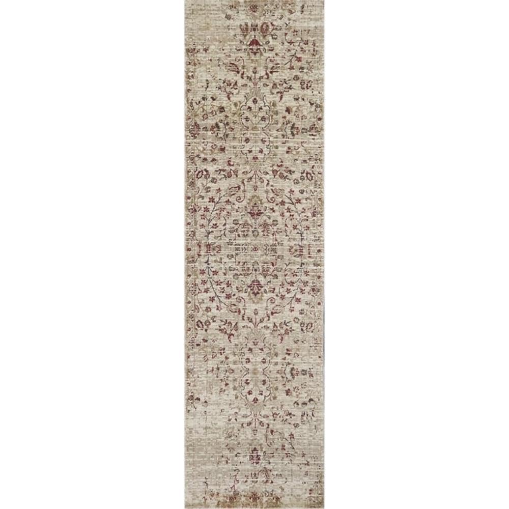 Rizzy Home Alora Decor Euphoria 2'6" X 8' Floral Ivory/Gray/Rust/Blue Hybrid Area Rug