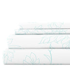 Linen Market 3 Piece Twin Bedding Sheet Set (Aqua Vine) - Sleep Better Than Ever With These Ultra-Soft & Cooling Bed Sheets For