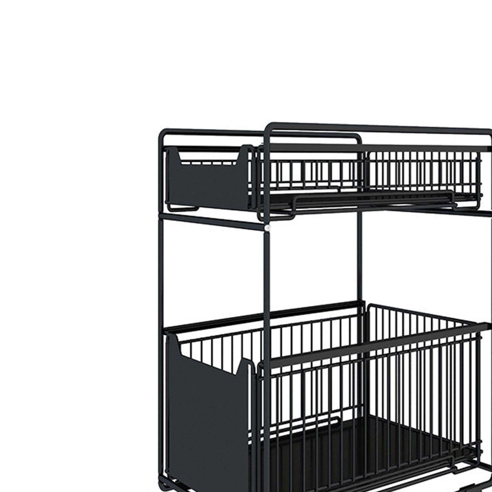 Trendynest 2 Tier Sliding Bathroom Cabinet Organizer Under Sink Organiser Rack For Home 37.5Cmx28Cmx43.5Cm | Home & Garden | Kit