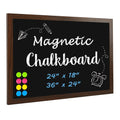 4 Thought Chalk Board 24 ' X 36 ', Magnetic Large Chalkboard For Wall Rustic Blackboard Hanging Chalkboards Sign Menu Board Fo