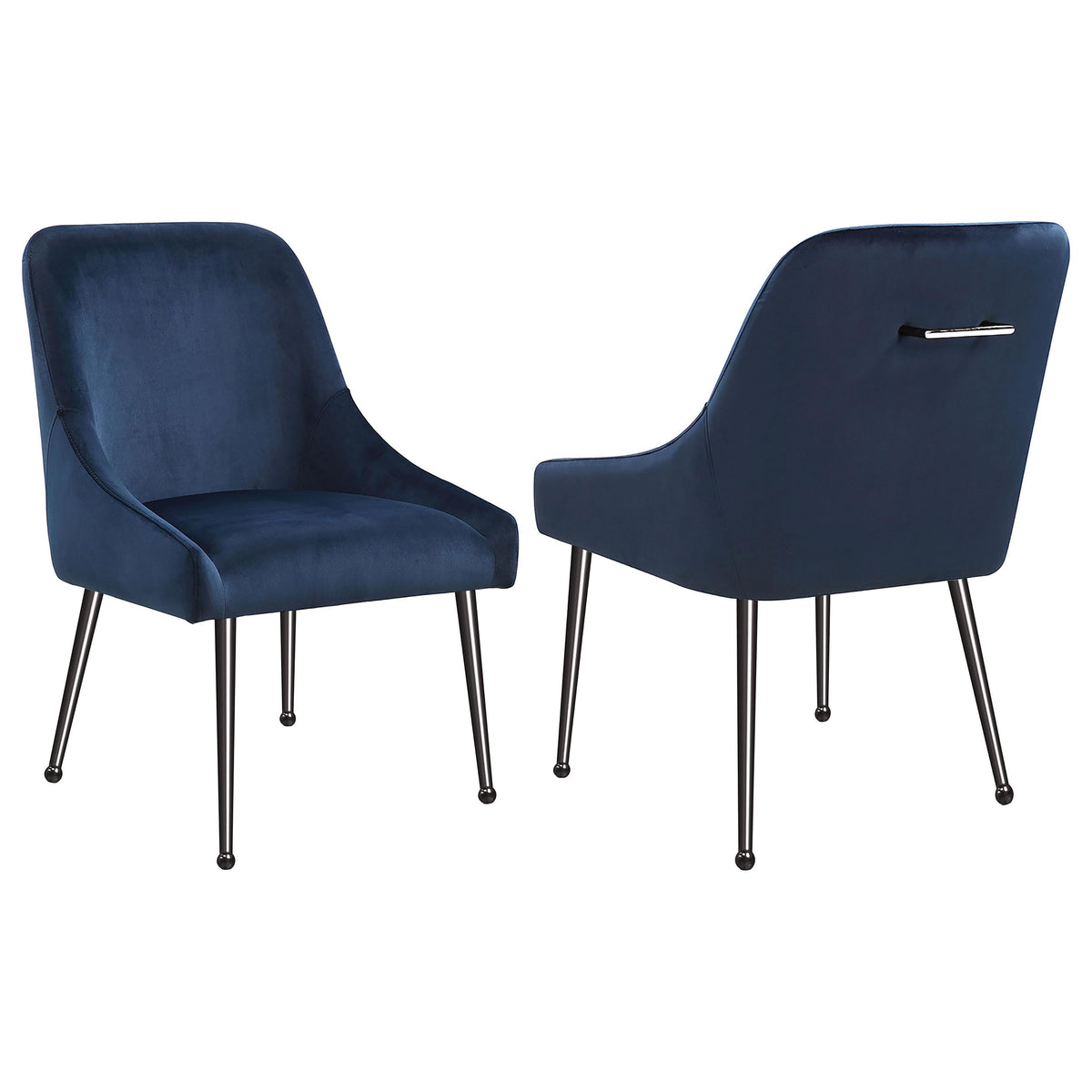 Coaster Home Furnishings Mayette Upholstered Dining Side Chair Blue (Set of 2)