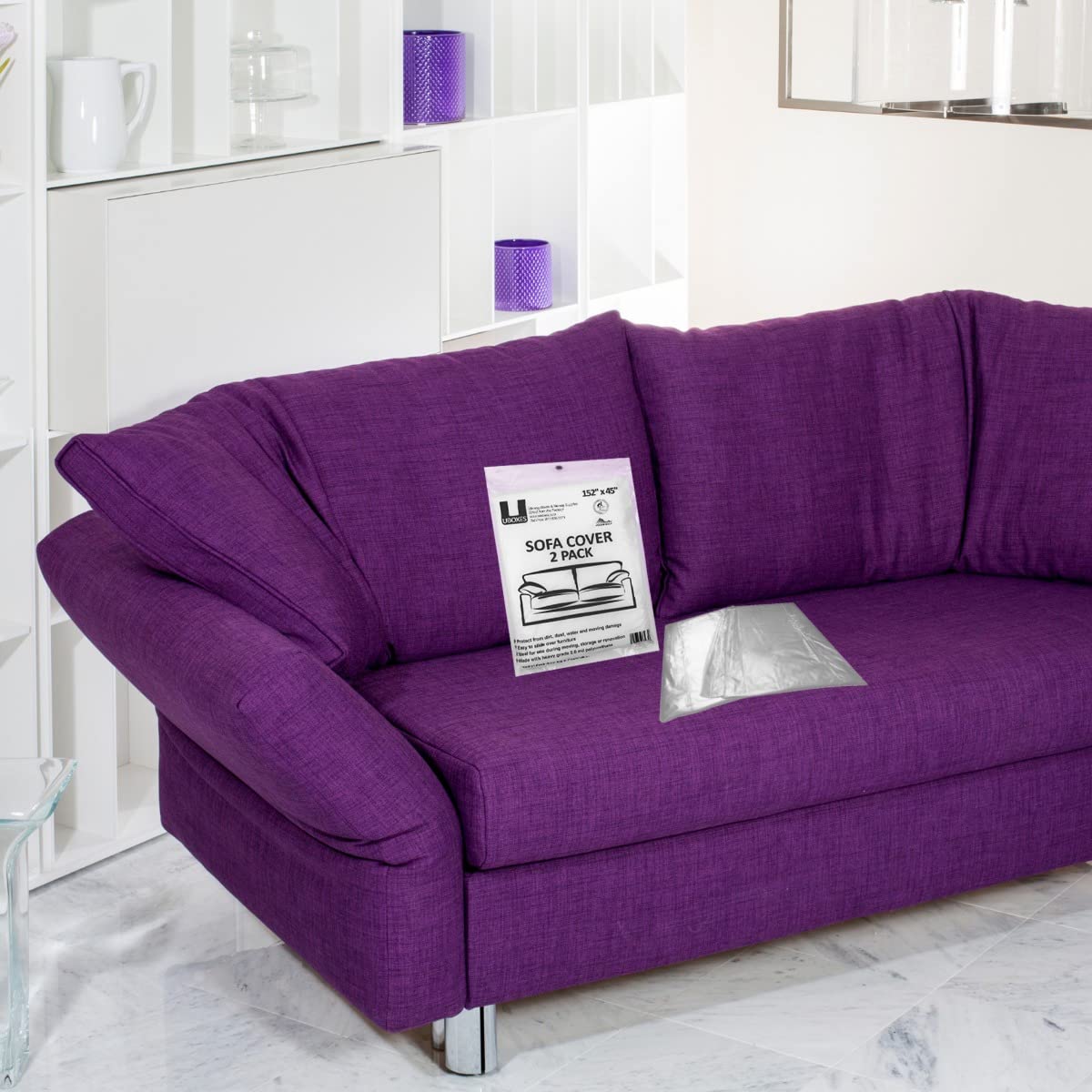 Sofa Moving Covers (2 Pack) - 45'' X 152'' - Moving & Storage Bags - Uboxes