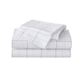 Eddie Bauer Sheets Cotton Percale Bedding Set, Crisp & Cool, Stylish Home Decor, Full, Northern Plaid White/Grey
