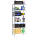FDW 6-Shelf Adjustable,Storage Shelves Wire Shelving Shelving Unit Metal Shelves Storage Shelf,13 D x 23 W x 59 H,Chrome