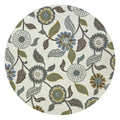 Rizzy Home Alora Decor Milan 10' Round Floral Sage/Blue-Teal/Gray/Rust/Blue Area Rug