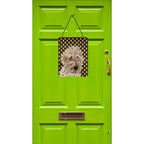 Caroline'S Treasures Sc9667Ds1216 Golden Doodle 2 Candy Corn Halloween Wall Or Door Hanging Prints Aluminum Metal Sign Kitchen W