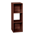 ClosetMaid Cubeicals 3 Cube Storage Shelf Organizer Bookshelf - Vertical/Horizontal, Easy Assembly - Dark Cherry Finish