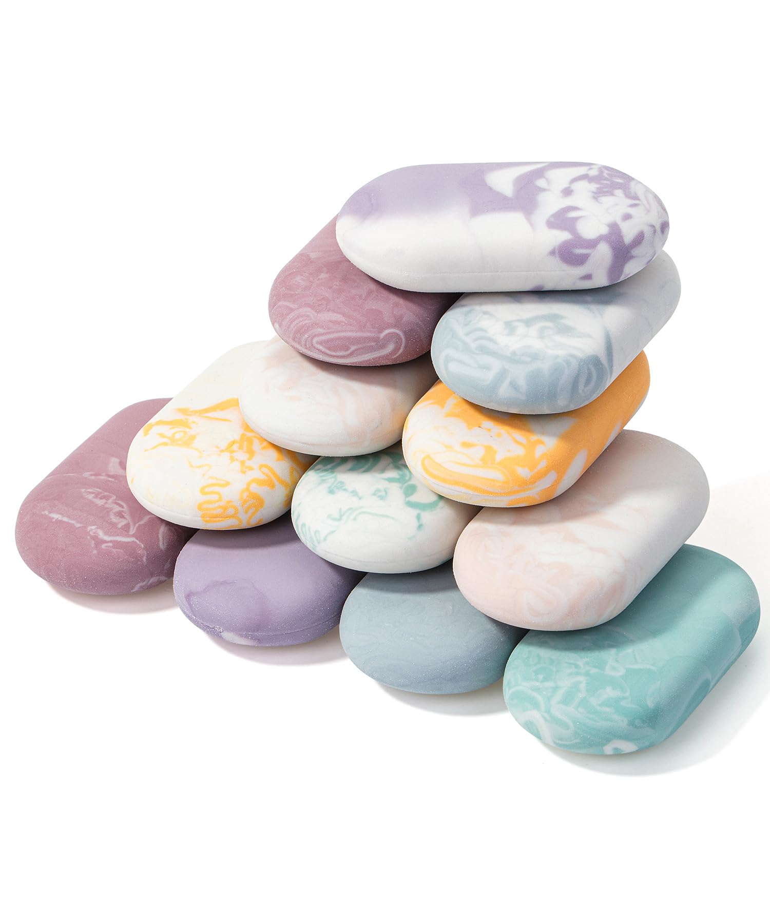 Mr. Pen- Erasers, 12 Pack, Morandi Colors, Marble Pencil Eraser, Eraser For Pencils, Mr Pen Erasers, Eraser For School, Easter E