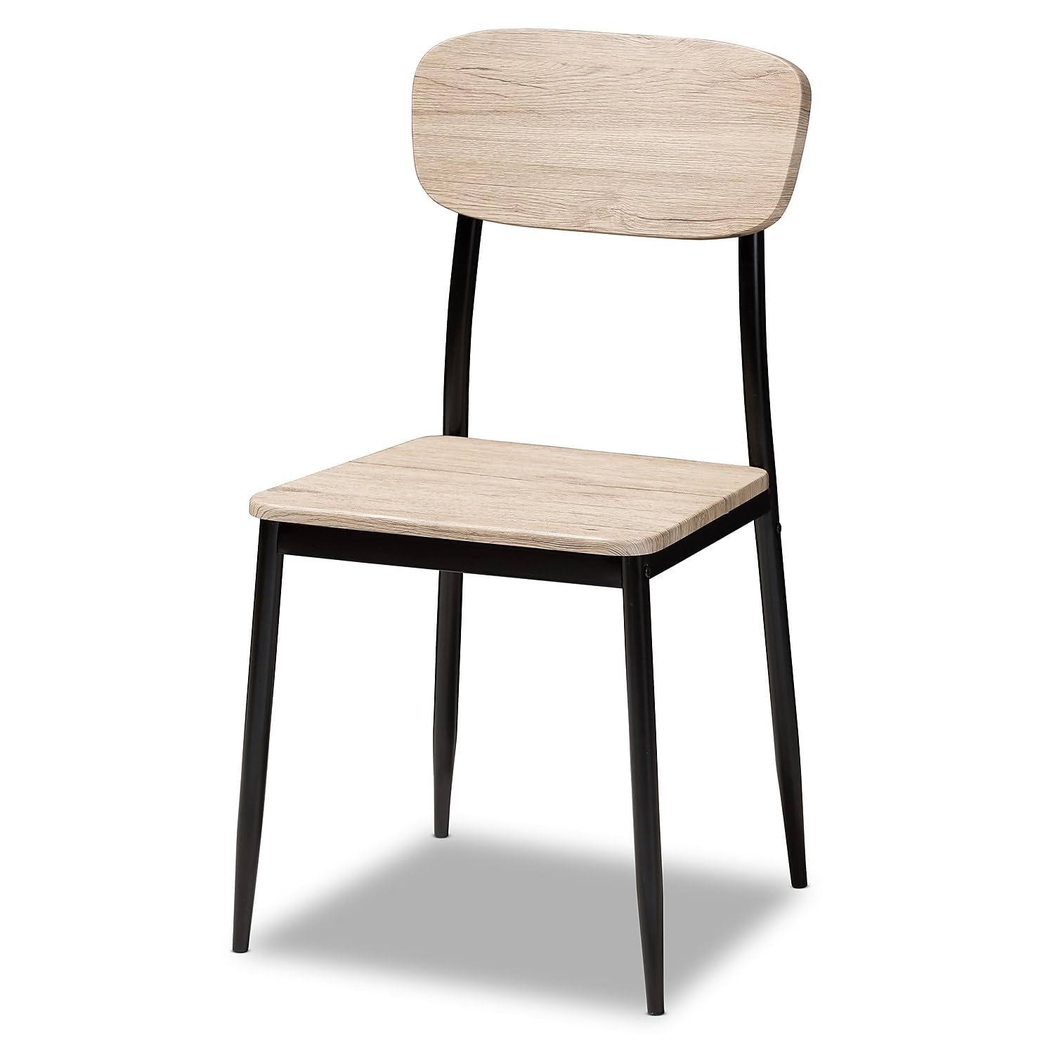 Baxton Studio Honore 43.31-inch W Dining Set, Light Brown, 5-Piece (146-8659-HiT)