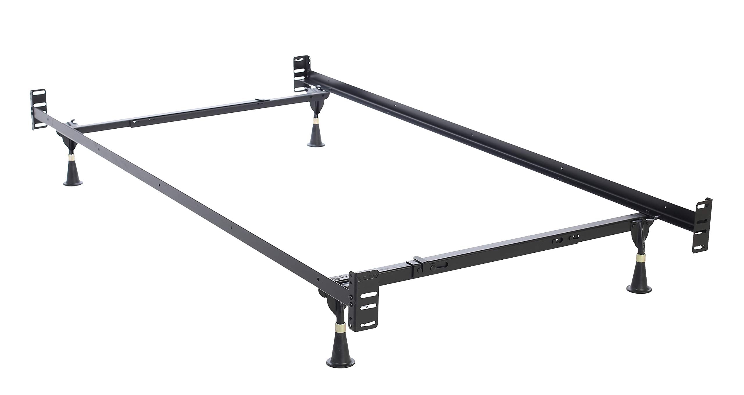 Hollywood Bed Frames Bed Frame with Headboard/Footboard Attachment/4 Legs and Adjustable Glides, Twin/Full