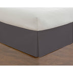 Today'S Home Home Classic Tailored Bed Skirt Dust Ruffle, Cotton Blend Design, 14' Drop Length, Twin, Grey Toh24914Grey01