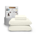 Purity Home Organic Cotton Twin Xl Sheets, Ivory 100% Cotton Sheets, Lightweight & Breathable, Deep Pockets Back To School Colle