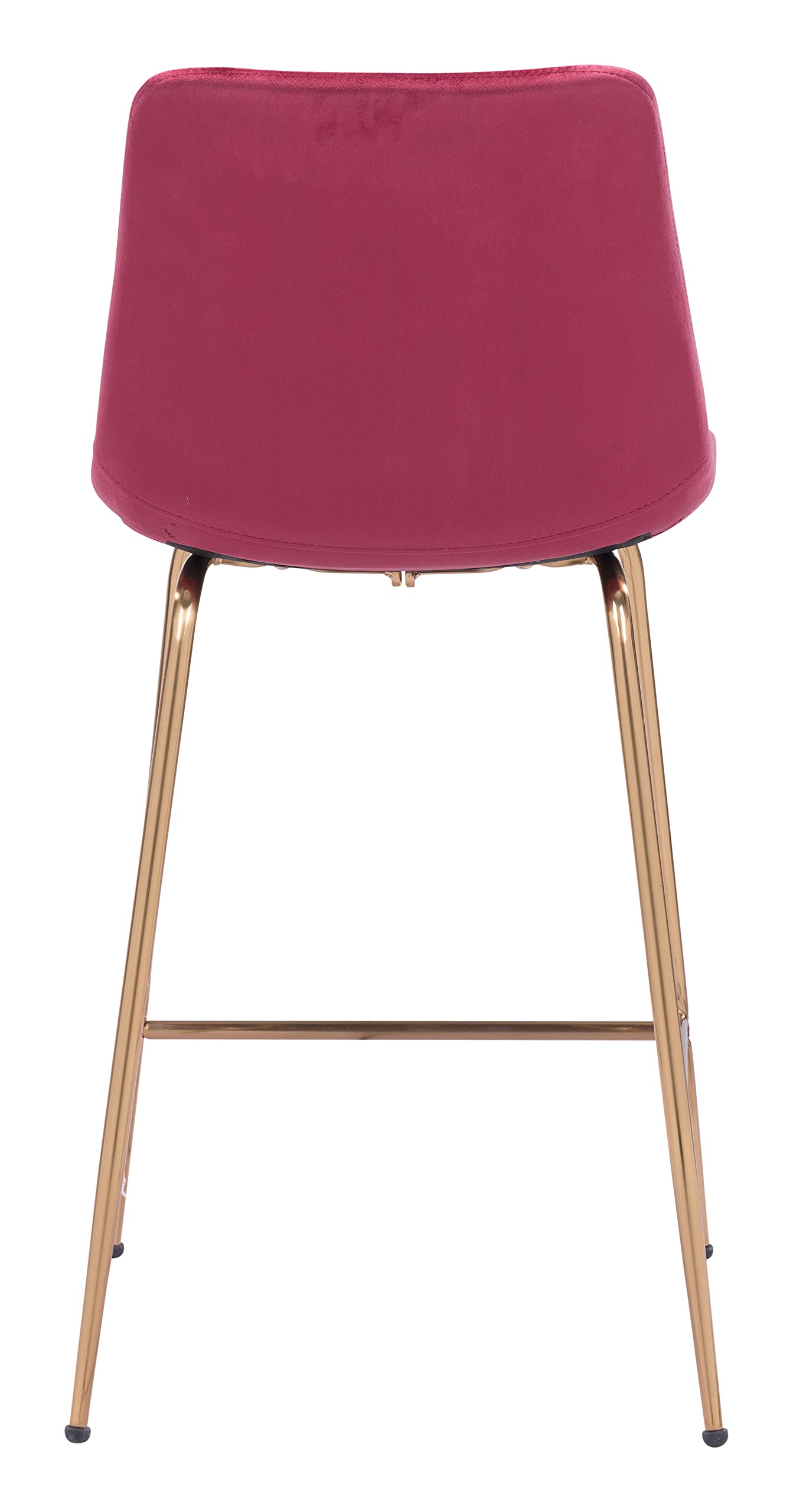 Zuo Tony Counter Stool Red & Gold