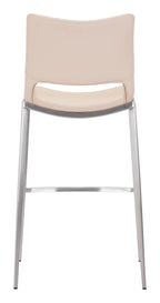 Ace Bar Chair (Set of 2) Light Pink & Silver