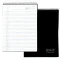 Tops Docket Diamond Premium Stationery Wirebound Tablet, 8.5 X 11.75 Inches, 60 Sheets, Legal Ruled, Natural White (63978), Blac