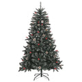 vidaXL Artificial Christmas Tree with Stand Green 47.2" PVC