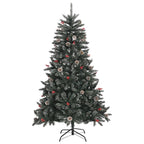 vidaXL Artificial Christmas Tree with Stand Green 47.2" PVC