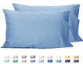 Sunflower Queen Pillowcases Set Of 2, 100% Cotton Queen Size Pillow Cases 2, 20  30 Inches Placid Blue, Soft And Breathable