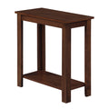 Convenience Concepts Designs2Go Baja Chairside End 23.75 Modern Living Room Storage Shelf, Transitional Bedside Table, Espresso
