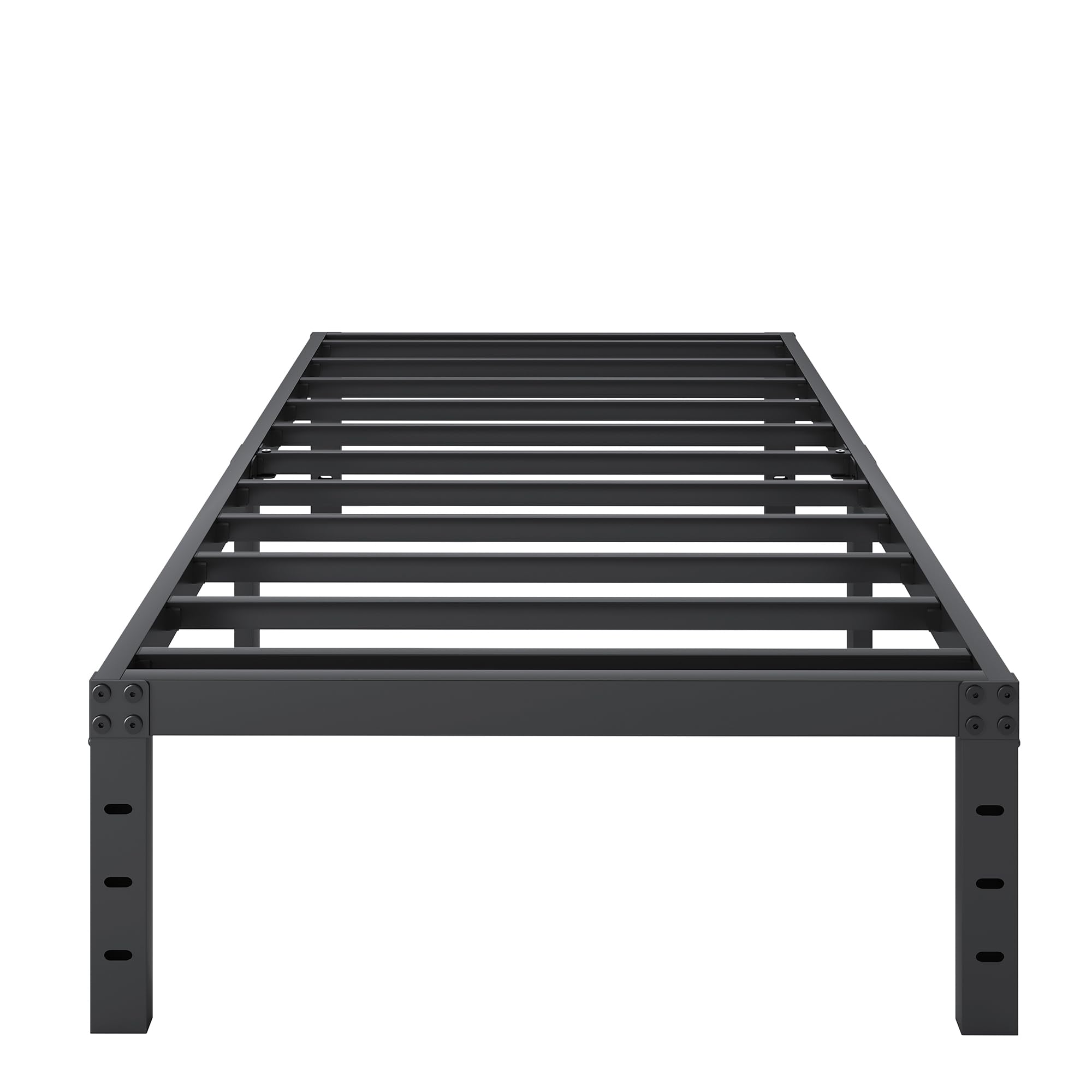 Shland Twin Bed Frames, 14 Inch High Metal Platform Bed Frame Mattress Foundation With Steel Slats Support, No Box Spring Needed