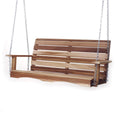 All Things Cedar PS48 Premium Porch Swing | 4-Ft Outdoor Furniture & Patio Swing | Handcrafted Western Red Cedar | Easy Assembly, Sustainable Outdoor Bench 57x23x24