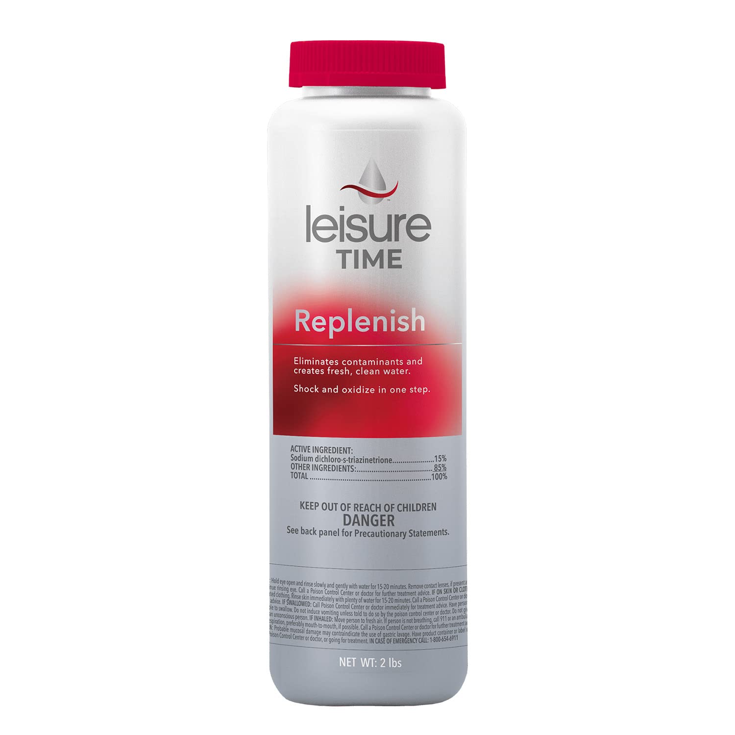 Leisure Time 45310 Spa Replenish Shock Oxidizer For Spas And Hot Tubs, 2-Pounds