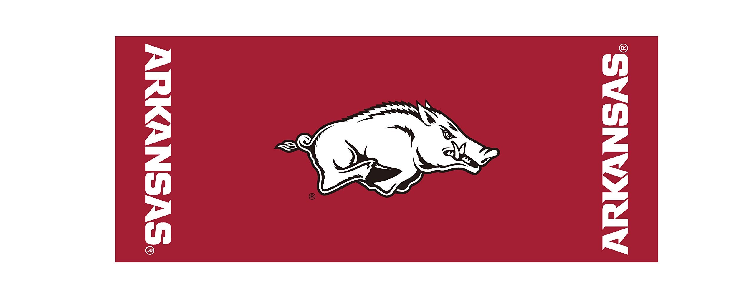 Collegiate Kwik-Covers Rectangle Plastic Table Covers, Bundle Of 2 (University Of Arkansas, 6')
