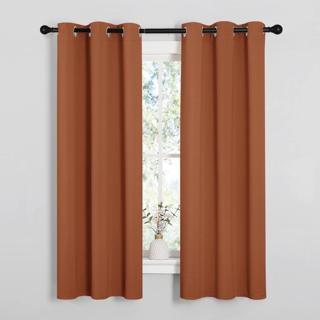 NICETOWN Halloween Blackout Curtain Panels for Girls Room, Nursery Essential Thermal Insulated Solid Grommet Top Blackout Drapes