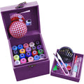 TINTON LIFE 2 Layers Sewing Kits with Vintage Box Sewing Accessories Supplies Kits for Adults Kids Beginner Travel Sewing Basket